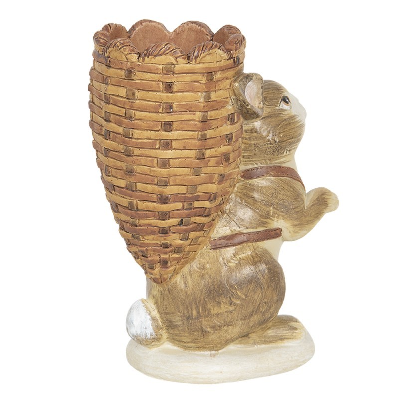 Velikonoční svícen v designu králíka s nůší - 11*7*14 cm Clayre & Eef Velikonoční svícen v designu králíka s nůší - 11*7*14 cm Clayre & Eef