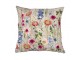 Béžový vyšívaný polštář rozkvetlá louka Flowers Poppy - 45*45*15cm Mars & More 