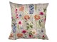 Béžový polštář rozkvetlá louka Flowers Poppy s výšivkou - 60*60*15cm Mars & More 