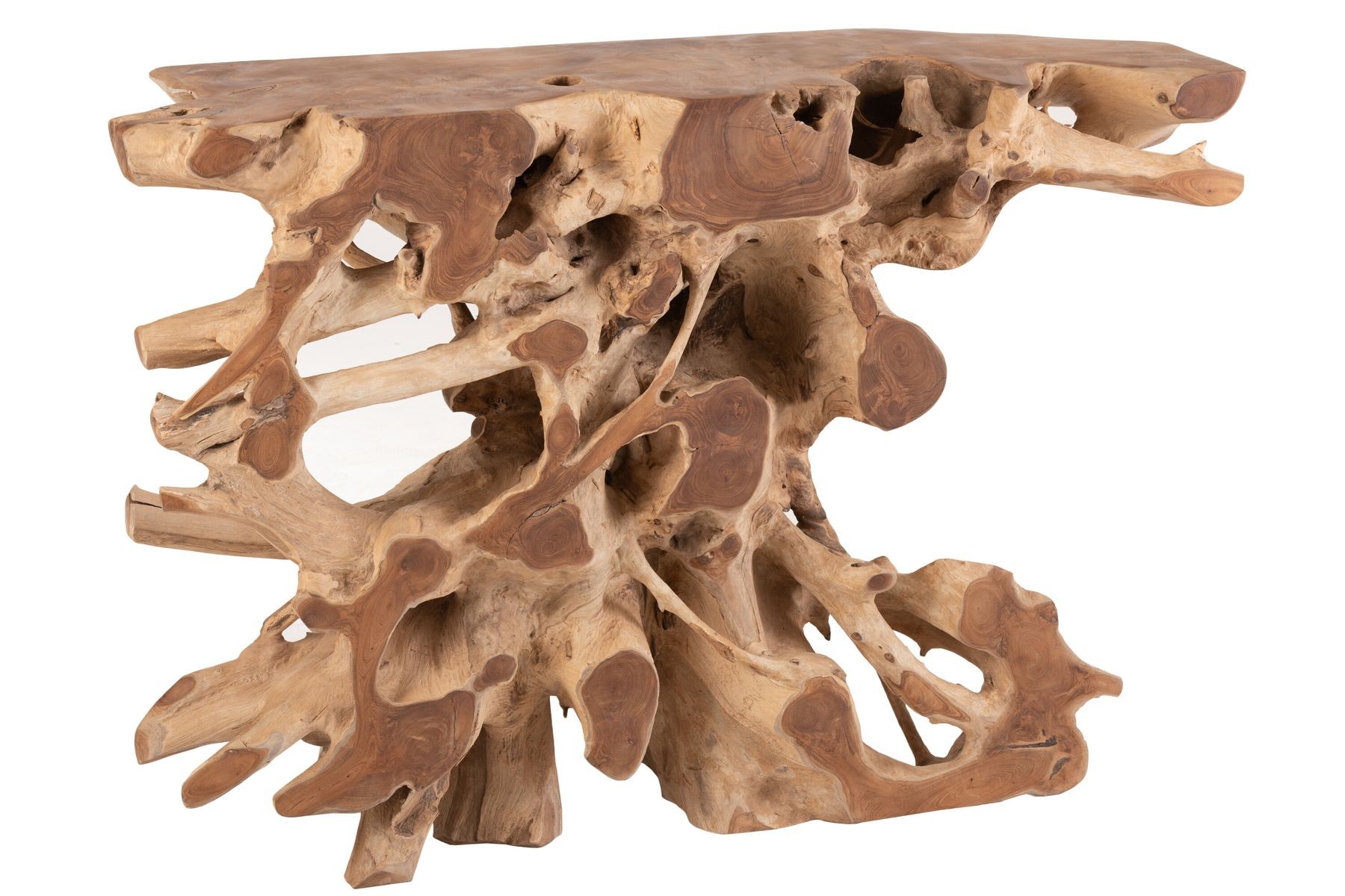 Přírodní konzolový stůl z teakového dřeva Raoul teak - 121*40*81cm