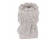 Šedý antik cementový květináč dívka s věněčkem - 20*17*30 cm Clayre & Eef