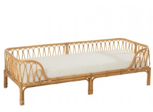 Přírodní ratanová pohovka / postel Pierre Rattan - 186*77*55cm