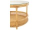 Přírodní ratanový coffee stolek Jovelyne Rattan - Ø 70*47cm J-Line by Jolipa