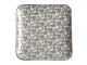 Mocca porcelánový hranatý talíř s ornamenty Arés Mocca - 20*20*2cm Chic Antique