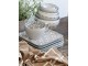 Mocca porcelánový hranatý talíř s ornamenty Arés Mocca - 20*20*2cm Chic Antique