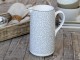Šedý porcelánový džbán s ornamenty Arés Grey - 15*9*20cm / 1100ml Chic Antique