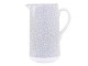 Šedý porcelánový džbán s ornamenty Arés Grey - 15*9*20cm / 1100ml Chic Antique