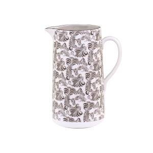 Mocca porcelánový džbán s ornamenty Arés Mocca - 15*9*20cm / 1100ml