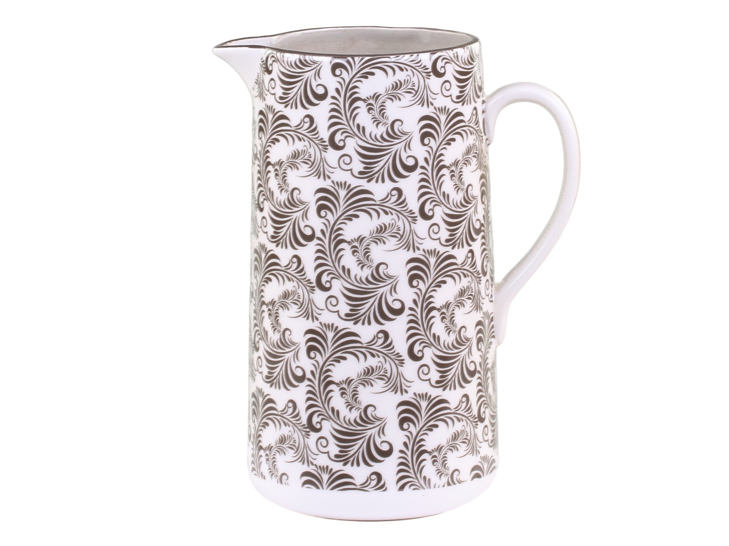 Mocca porcelánový džbán s ornamenty Arés Mocca - 15*9*20cm / 1100ml