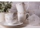Porcelánový dezertní talíř s růžičkami Cutty Rose - ∅ 21*2 cm Clayre & Eef