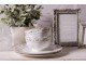 Porcelánový dezertní talíř s růžičkami Cutty Rose - ∅ 21*2 cm Clayre & Eef