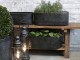 3ks oválný plechový zinkový antik obal na květináč Planters - 52*26*18/ 42*20*15/ 32*14*12cm Chic Antique