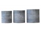 3ks plechový zinkový antik obal na květináč Planters - Ø 21*22/Ø 17*20 / Ø 13*18cm Chic Antique