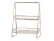 Bronzový antik dekorační kovový etažér Fil de Fer Basket - 23*41*55cm Chic Antique