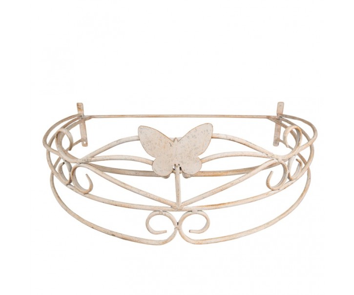 Béžový antik baldachýn s motýlkem Butterfly - 66*46*23 cm Clayre & Eef