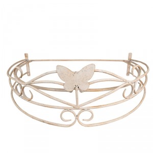 Béžový antik baldachýn s motýlkem Butterfly - 66*46*23 cm 