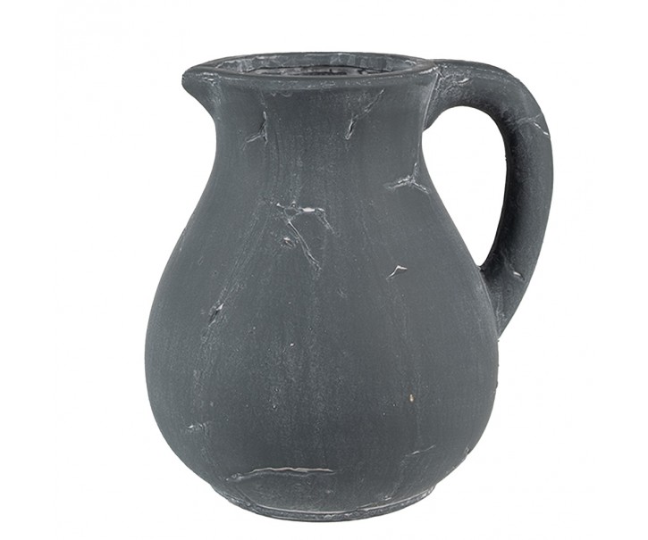 Tmavě šedý dekorativní džbán Édith L - 22*18*23 cm Clayre & Eef