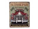 Barevná antik nástěnná kovová cedule Auto Repair - 20*1*25 cm Clayre & Eef