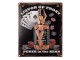 Černá antik nástěnná kovová cedule Liquor Up Front - 20*1*25 cm Clayre & Eef