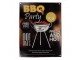 Černá antik nástěnná kovová cedule BBQ Party - 25*1*33 cm Clayre & Eef
