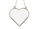 Bronzový antik závěsný fotorámeček ve tvaru srdce Heart - 15*15*1cm Light & Living