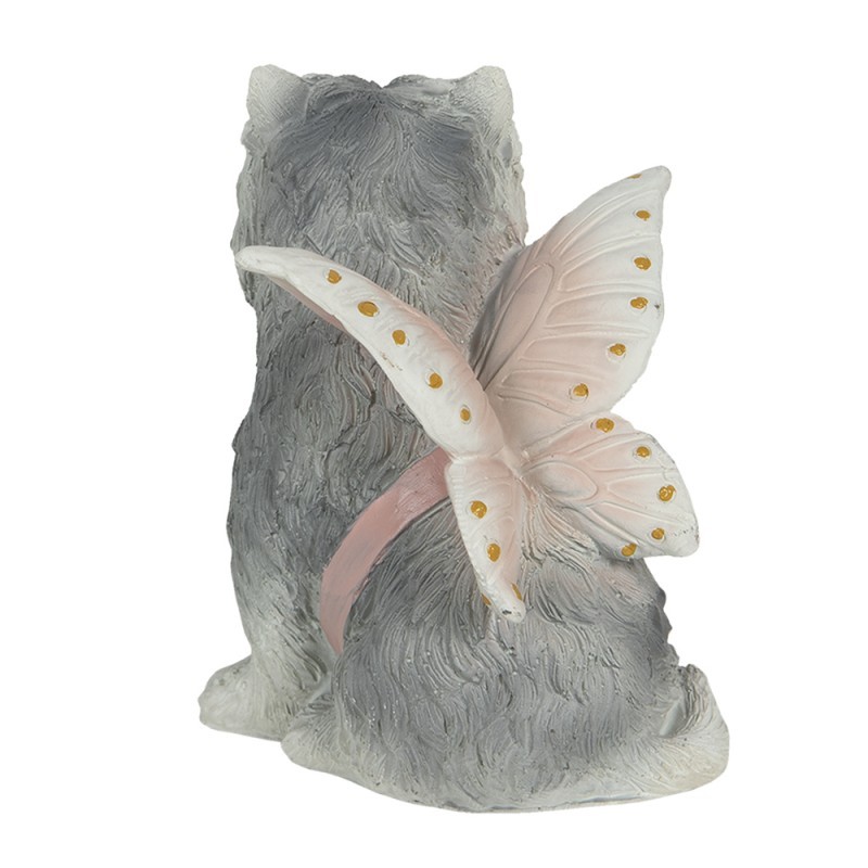 Dekorace psa s motýlími křídly - 11*10*13 cm Clayre & Eef Dekorace psa s motýlími křídly - 11*10*13 cm Clayre & Eef