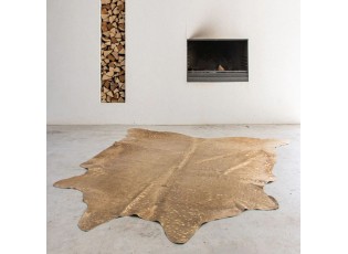Zlatý koberec z hovězí kůže Gold Cow - 150*250*0,3cm