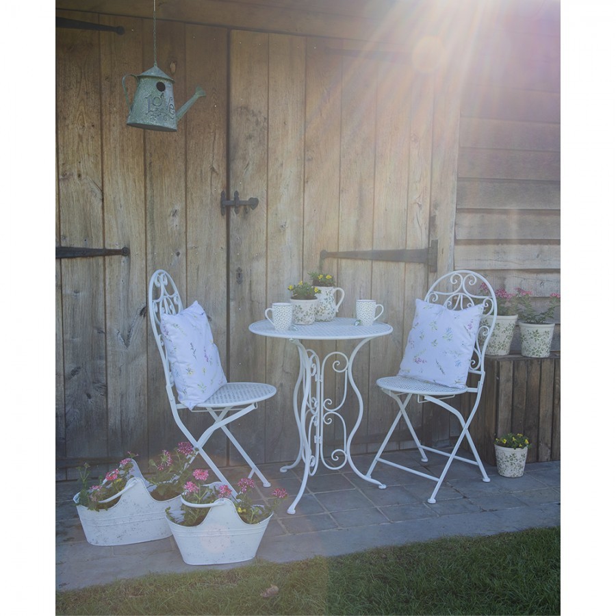 Keramický obal na květináč se zelenými květy Ganni green L - Ø16*16 cm Clayre & Eef Keramický obal na květináč se zelenými květy Ganni green L - Ø16*16 cm Clayre & Eef