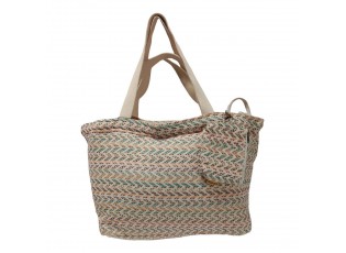 XL Beach bag shopper Jacquard - 66*22*36cm