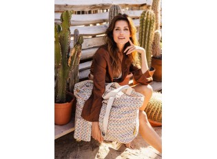 XL Beach bag shopper Jacquard - 66*22*36cm