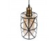 Černá závěsná lampa se skleněnými stínidly Maria - Ø 35*110 cm / E27/max 3*40W Clayre & Eef