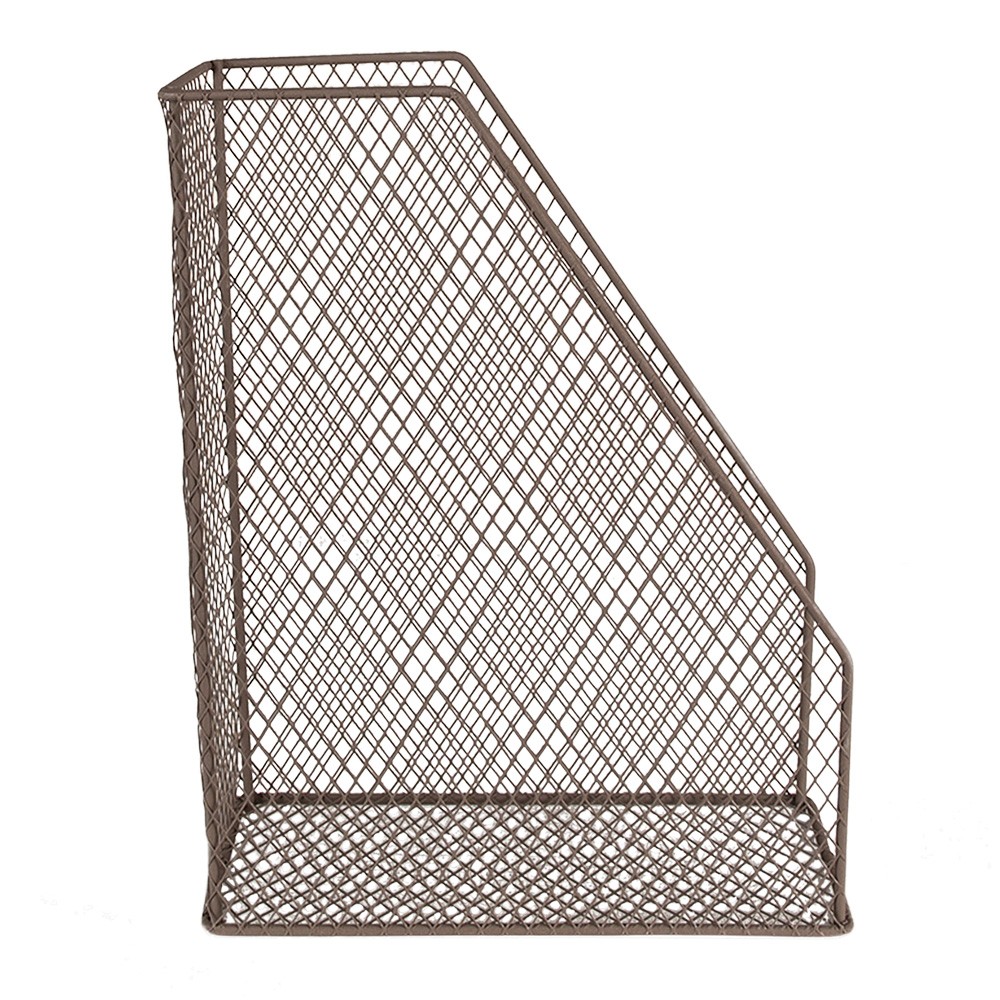 Hnědý drátěný pořadač na časopisy - 23*11*30 cm Clayre & Eef Hnědý drátěný pořadač na časopisy - 23*11*30 cm Clayre & Eef