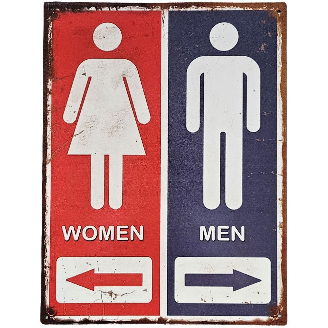 Nástěnná kovová cedule s panáčky Men Women - 25*33 cm Ostatní Nástěnná kovová cedule s panáčky Men Women - 25*33 cm Ostatní