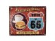Červená antik nástěnná kovová cedule American Diner - 25*1*20 cm Clayre & Eef