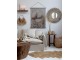 Nástěnné kulaté zrcadlo v rámu z mořské trávy Seagrass - 70 cm Chic Antique