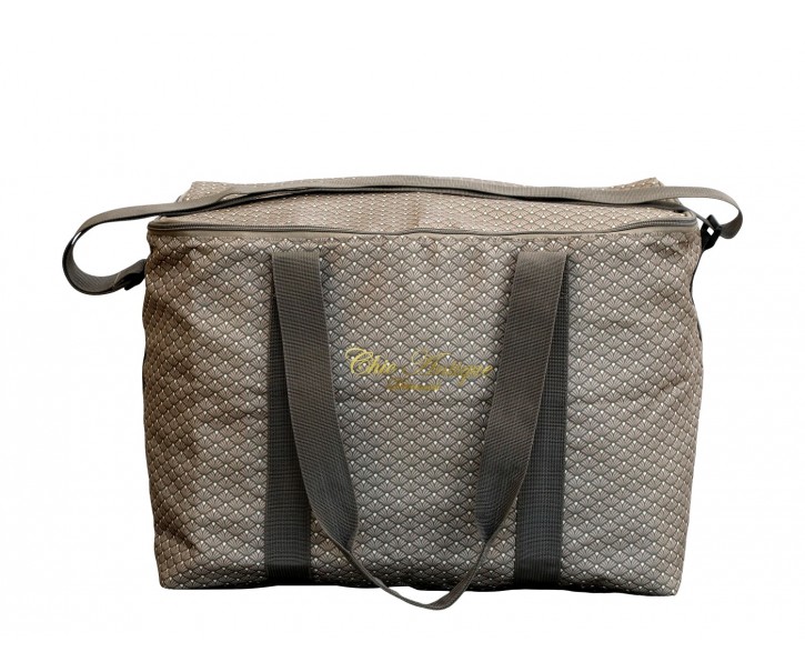 Veliká mocca cestovní termotaška s popruhem Pessac Cooler - 44*27*32cm Chic Antique
