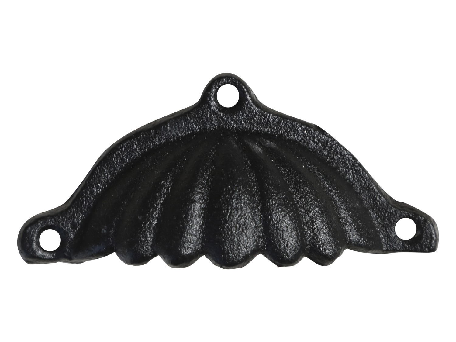 Černá antik litinová úchytka s drážkami Grooves - 10*2*5 cm Chic Antique Černá antik litinová úchytka s drážkami Grooves - 10*2*5 cm Chic Antique