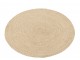 Venkovní přírodně-krémový kulatý koberec Miami Outdoor S - Ø 118 cm J-Line by Jolipa
