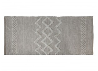 Béžový bavlněný koberec s ornamenty Rug pattern - 70*150 cm