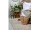 Béžový bavlněný koberec s ornamenty Rug pattern - 70*150 cm Chic Antique