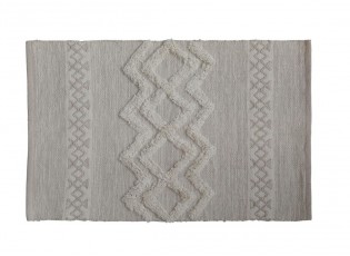 Béžový bavlněný koberec s ornamenty Rug pattern - 60*90 cm
