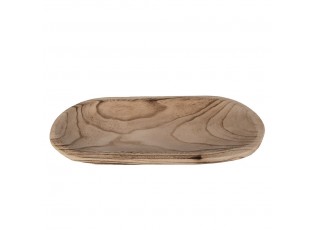 Přírodní dekorativní dřevěná servírovací mísa/talíř - 40*18*4 cm