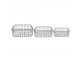 Set 3ks drátěných ozdobných košíků - 30*20*14 / 26*16*12 / 22*12*10 cm Clayre & Eef