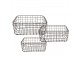 Set 3ks drátěných ozdobných košíků - 30*20*14 / 26*16*12 / 22*12*10 cm Clayre & Eef