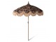 Hnědý slunečník Vintage Ombrellone Floreale - Ø 200*230 cm HKLIVING