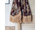 Hnědý slunečník Vintage Ombrellone Floreale - Ø 200*230 cm HKLIVING