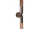 Hnědý slunečník Vintage Ombrellone Floreale - Ø 200*230 cm HKLIVING