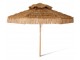 Hnědý rafiový slunečník Raffio Patio - Ø 300 cm HKLIVING