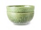 Set 2ks zelená keramická miska The Esmeralds - Ø 16*7cm HKLIVING