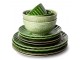 Set 2ks zelený keramický jídelní talíř The Esmeralds - 27*3cm HKLIVING